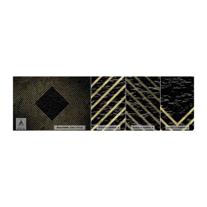 Provbit av fototapet Premium Canvas - Geometri i glamourstil - Art déco, Modern, Glamour - 100x30 cm