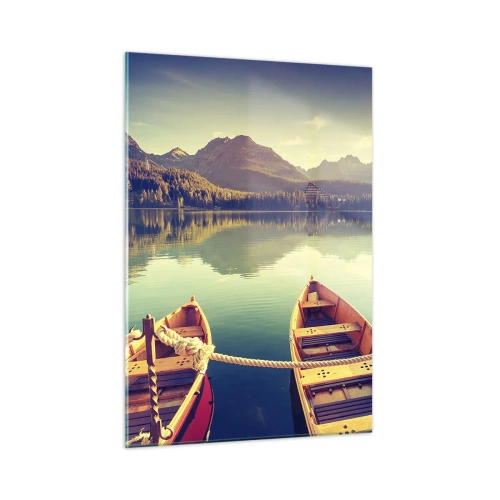 Glastavla - Bild på glas - Leva dess rätter - 50x70 cm