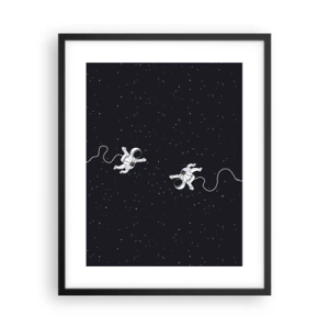 Affisch i svart ram - Rymddans - 40x50 cm