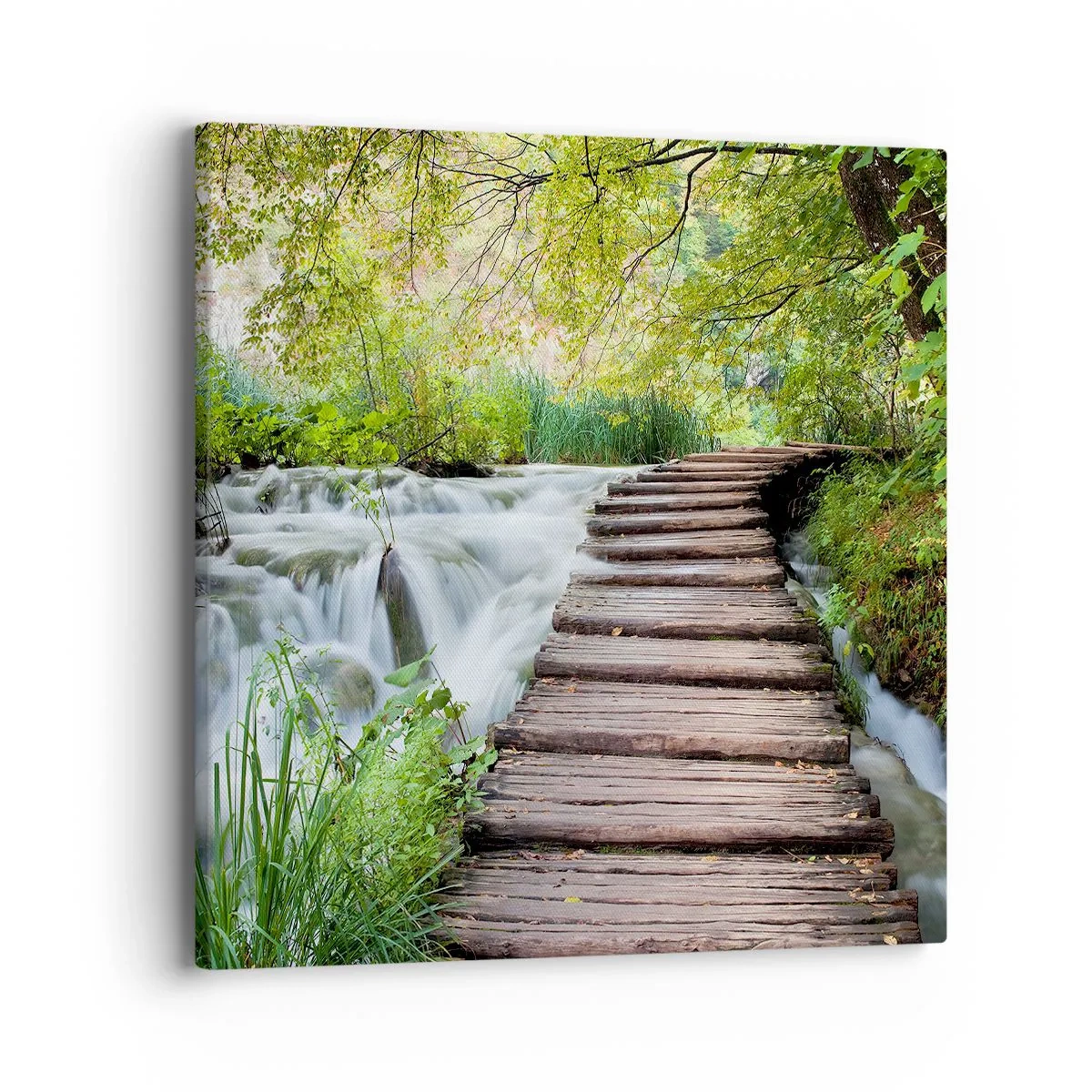 Canvastavla - Bild på duk - Inget lugnt vatten - 40x40 cm