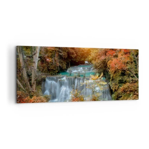Canvastavla - Bild på duk - Skogens skatt - 100x40 cm
