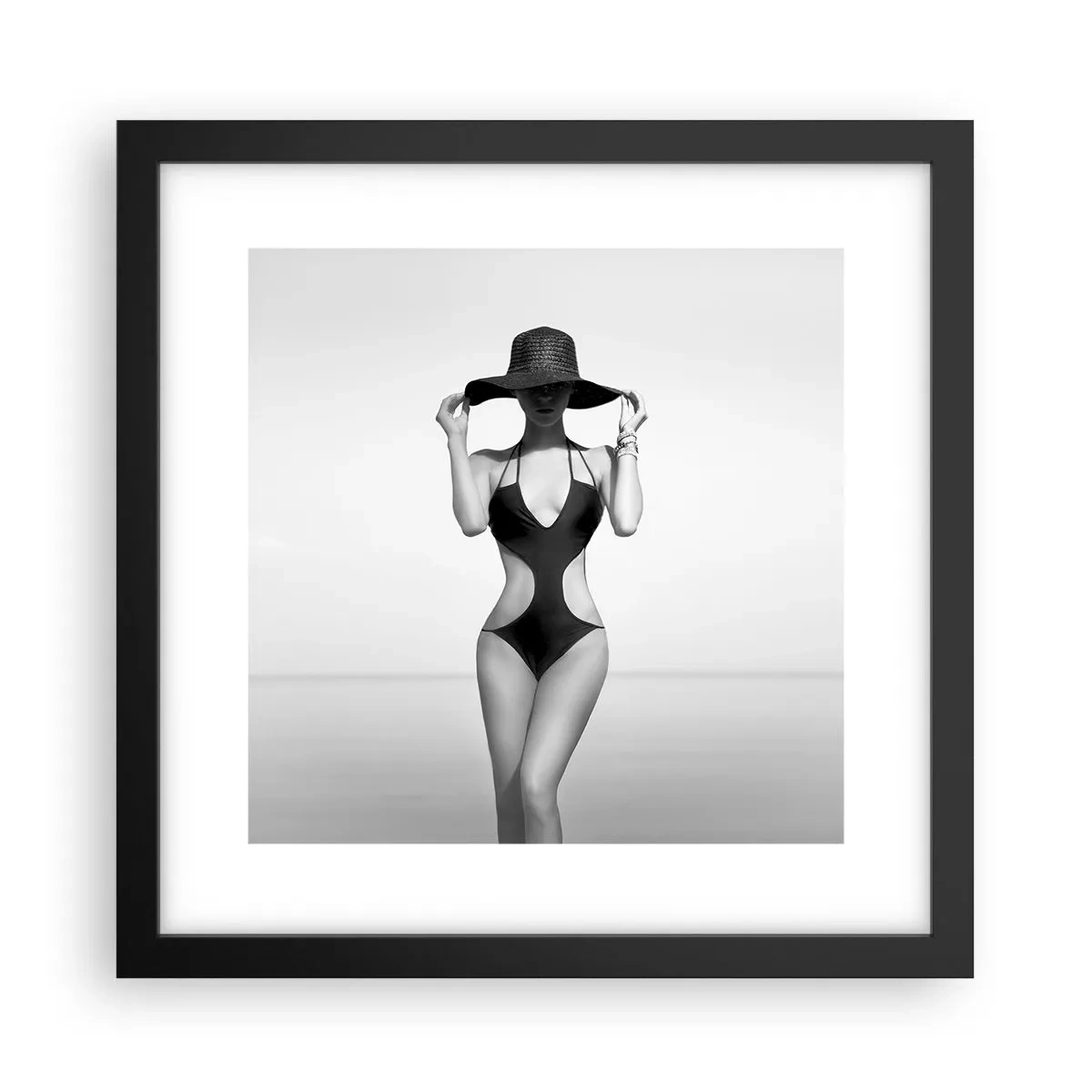 Affisch i svart ram - Mitt förnamn är: Elegans - 30x30 cm