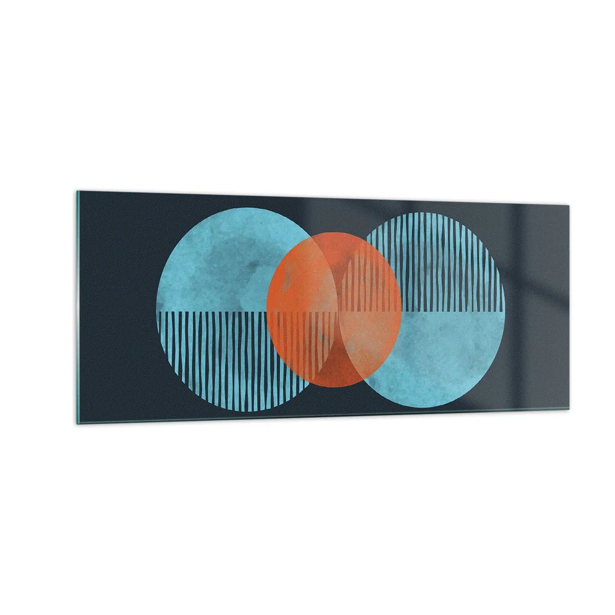 Glastavla - Bild på glas - Symmetrisk komposition - 100x40 cm