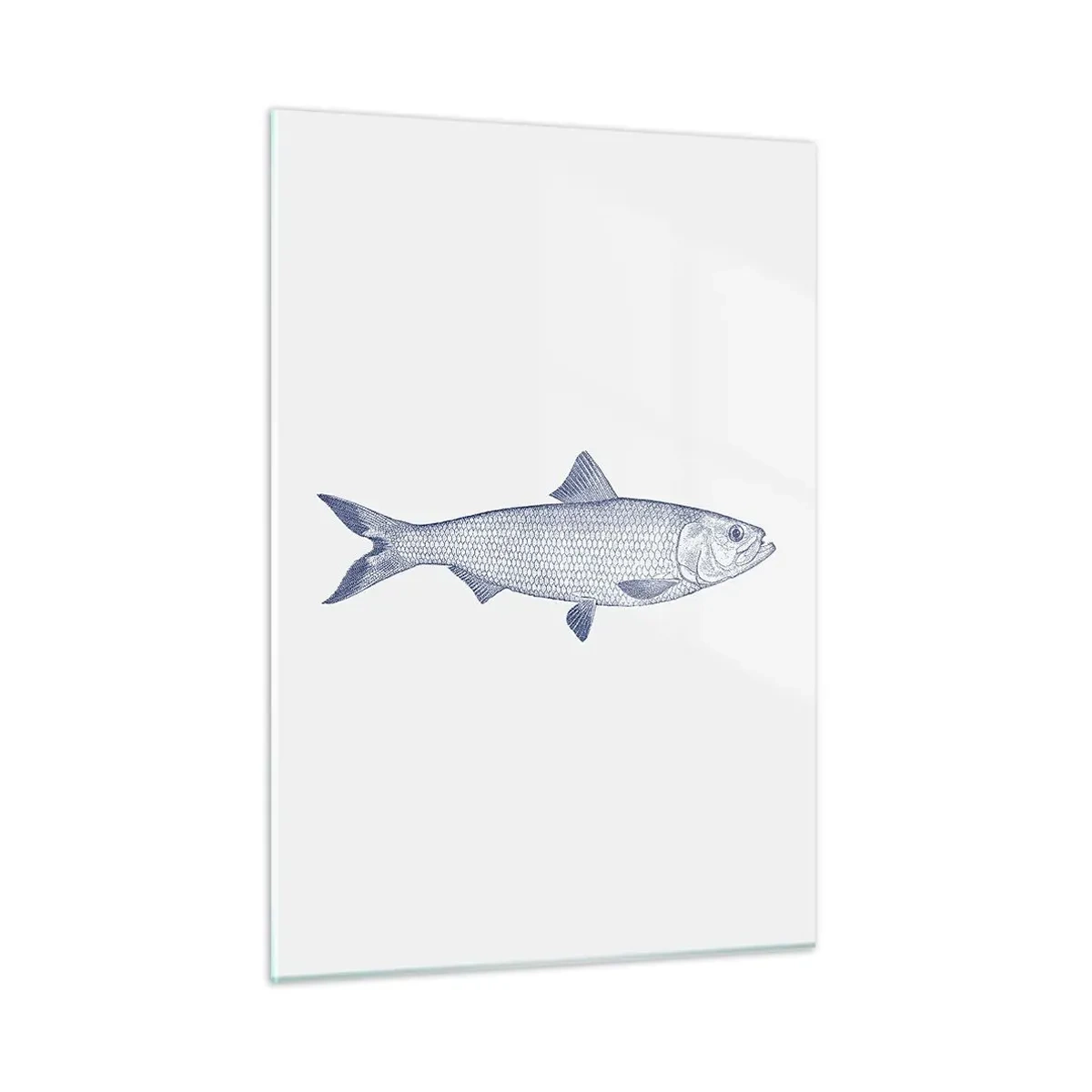 Glastavla - Bild på glas - Hälsningar från de nordliga haven - 50x70 cm