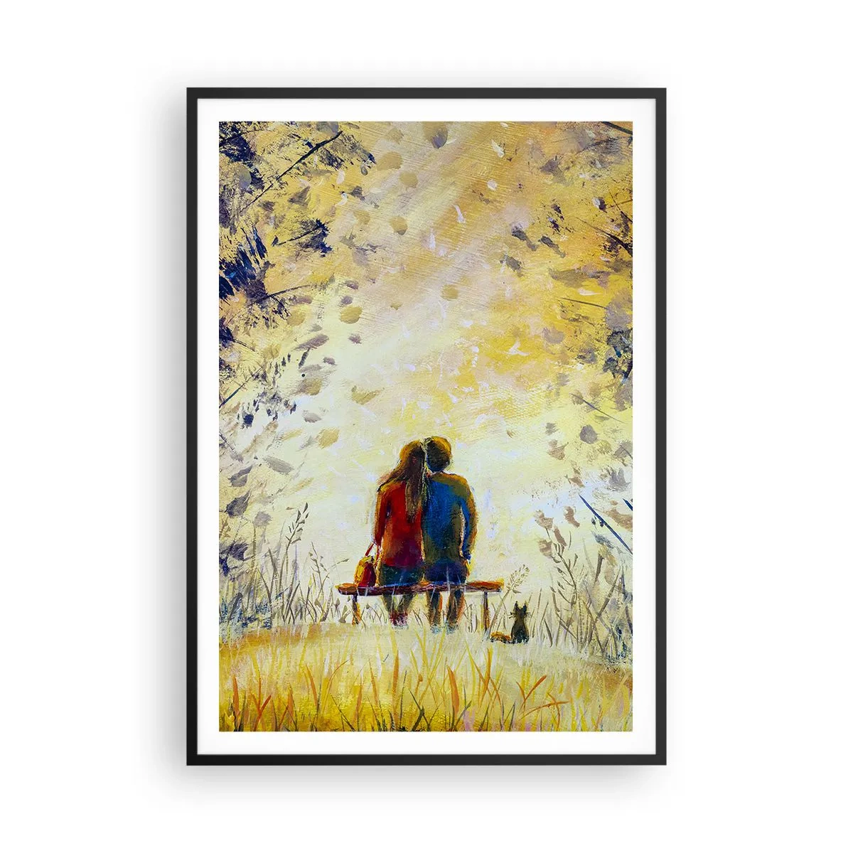 Affisch i svart ram - Magisk stund - 70x100 cm