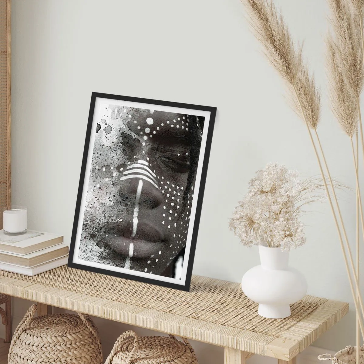 Affisch i svart ram - Upptäck den ursprungliga andan - 70x100 cm