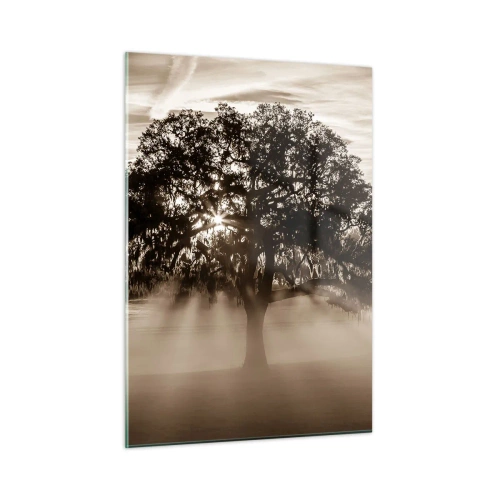 Glastavla - Bild på glas - Trädet för kunskap om endast gott  - 50x70 cm