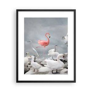 Affisch i svart ram - Hur har jag hamnat här? - 40x50 cm