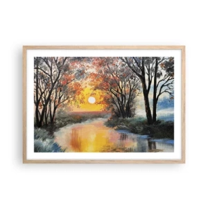 Affisch i ram av ljusek - Höststämning - 70x50 cm