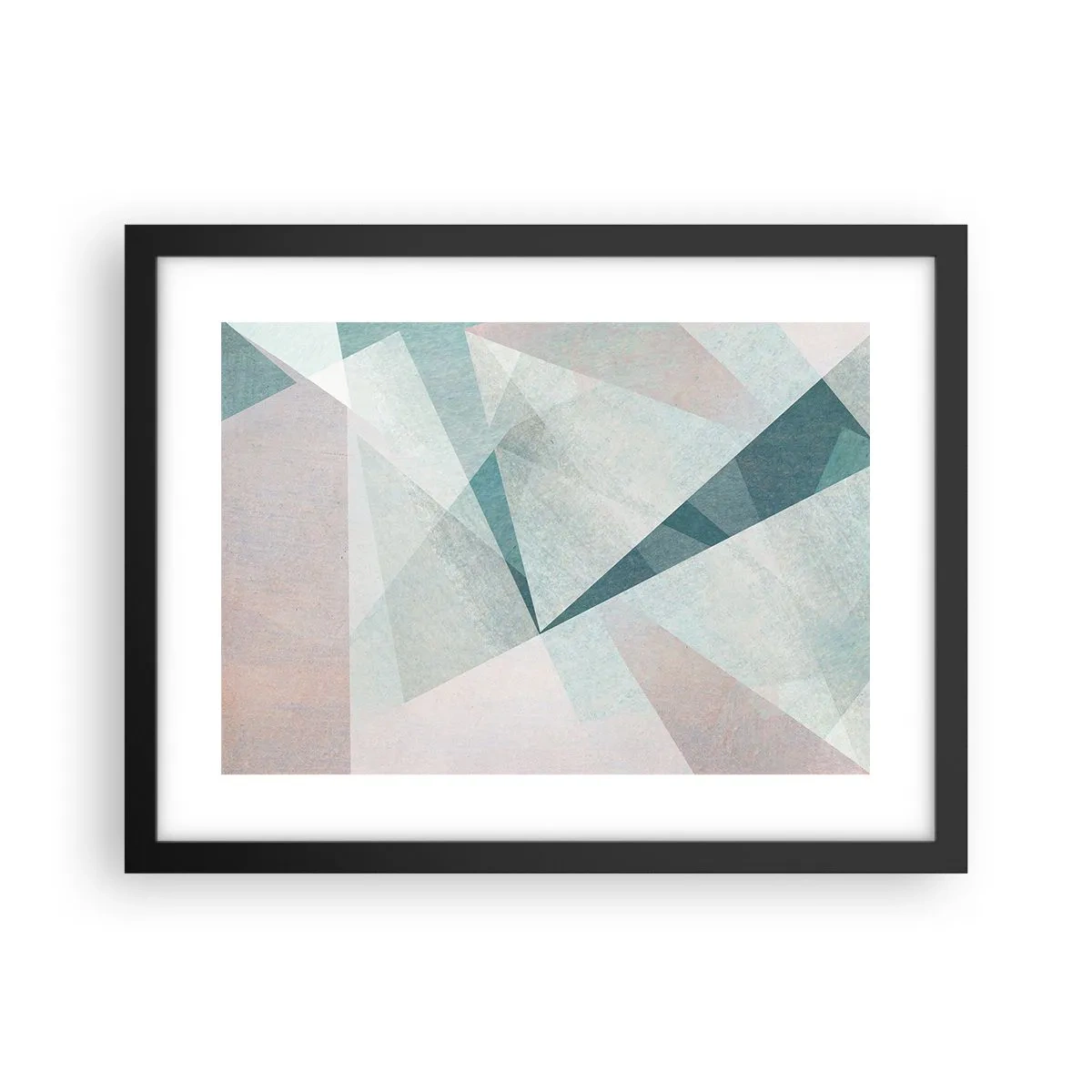 Affisch i svart ram - Lugnt trots dynamiskt - 40x30 cm