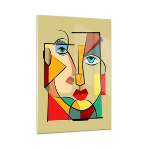 Glastavla - Bild på glas - Ett matchande par - 50x70 cm