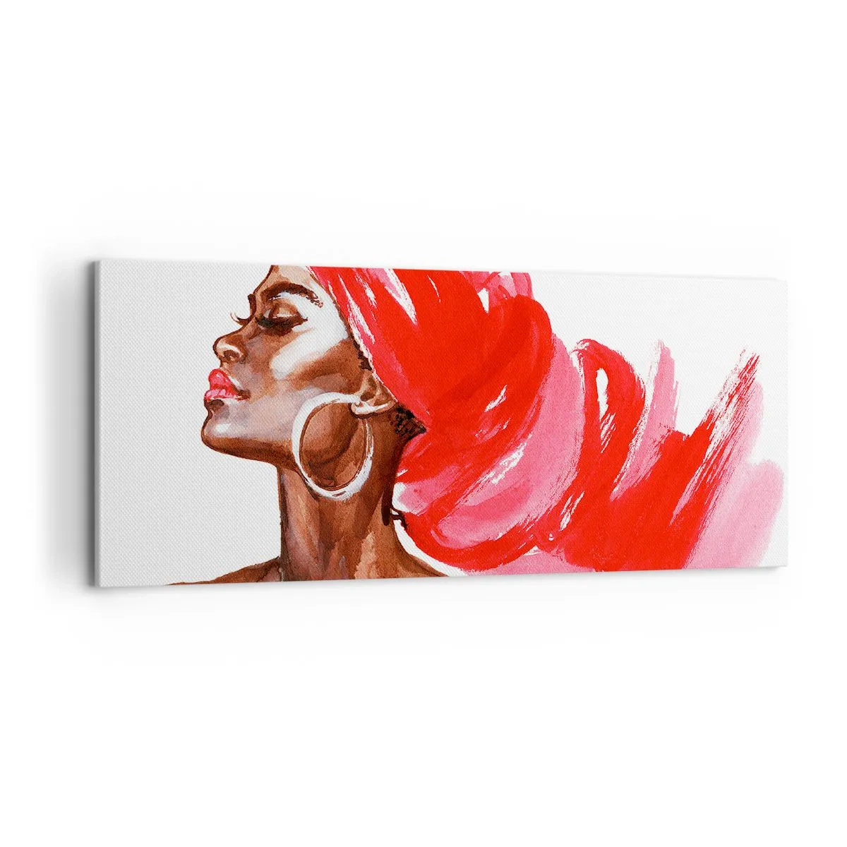 Canvastavla - Bild på duk - ”Vind som vidgar mannens näsborrar” - 100x40 cm