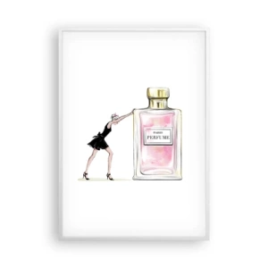 Affisch i vit ram - Kvinnlighetens kärna - 70x100 cm