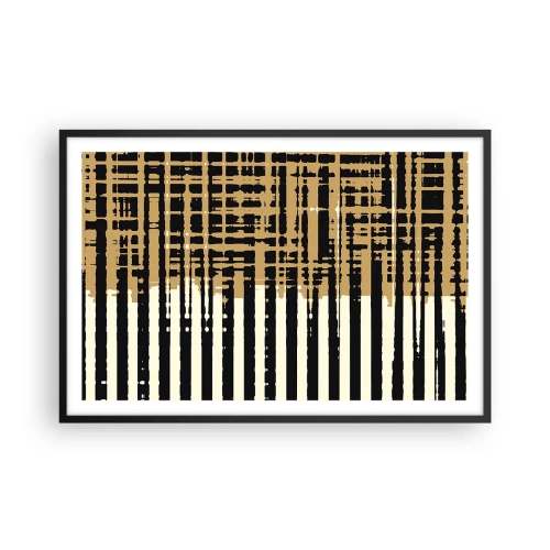 Affisch i svart ram - Arkitektonisk abstraktion - 91x61 cm