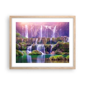 Affisch i ram av ljusek - Trappan till himlen - 50x40 cm