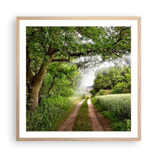 Affisch i ram av ljusek - Et in Arcadia ego - 60x60 cm