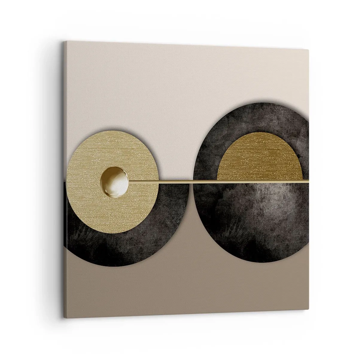 Canvastavla - Bild på duk - Variationer runt en cirkel - 50x50 cm