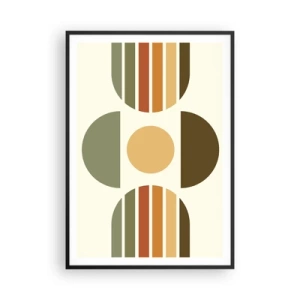 Affisch i svart ram - I jordens färger - 70x100 cm