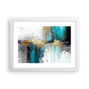 Affisch i vit ram - Allting flödar - 40x30 cm