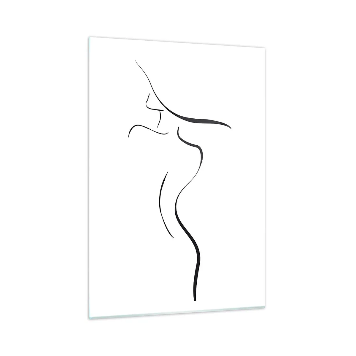 Glastavla - Bild på glas - Svårfångad som en våg - 50x70 cm