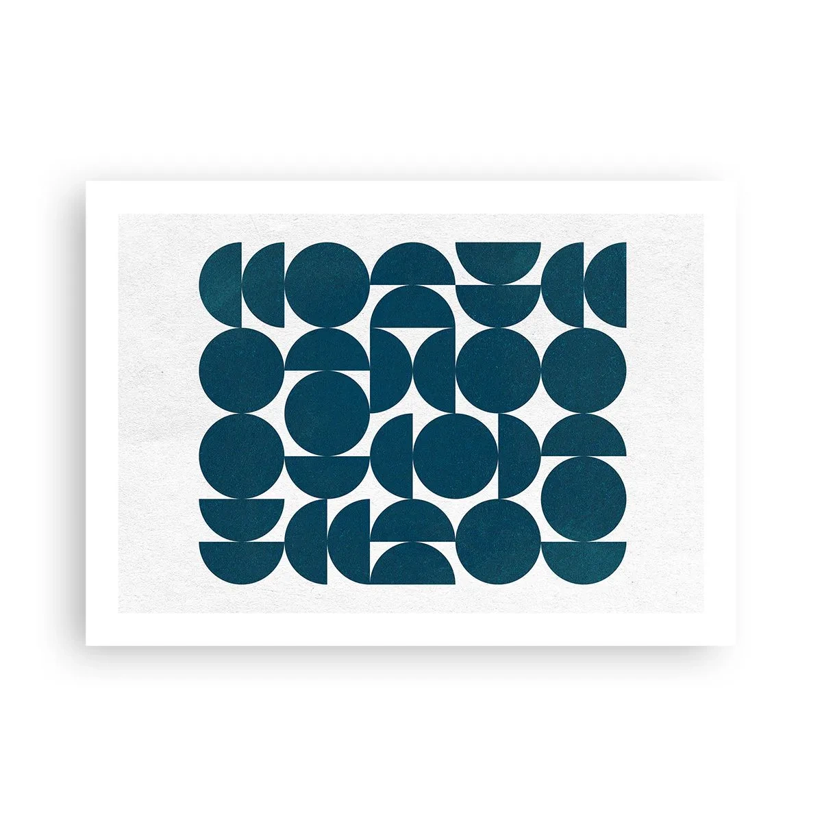 Affisch - Cirklar och halvcirklar - 70x50 cm