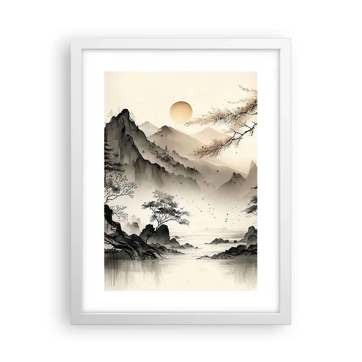 Affisch i vit ram - Orientens unika charm - 30x40 cm