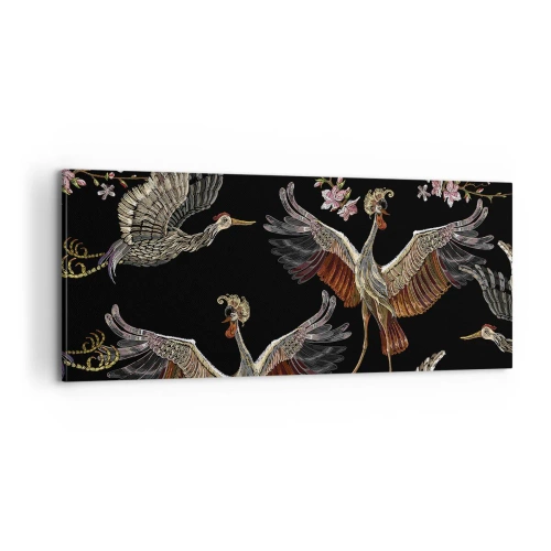 Canvastavla - Bild på duk - Sagofågel - 100x40 cm