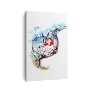 Canvastavla - Bild på duk - Schweiz anda - 80x120 cm