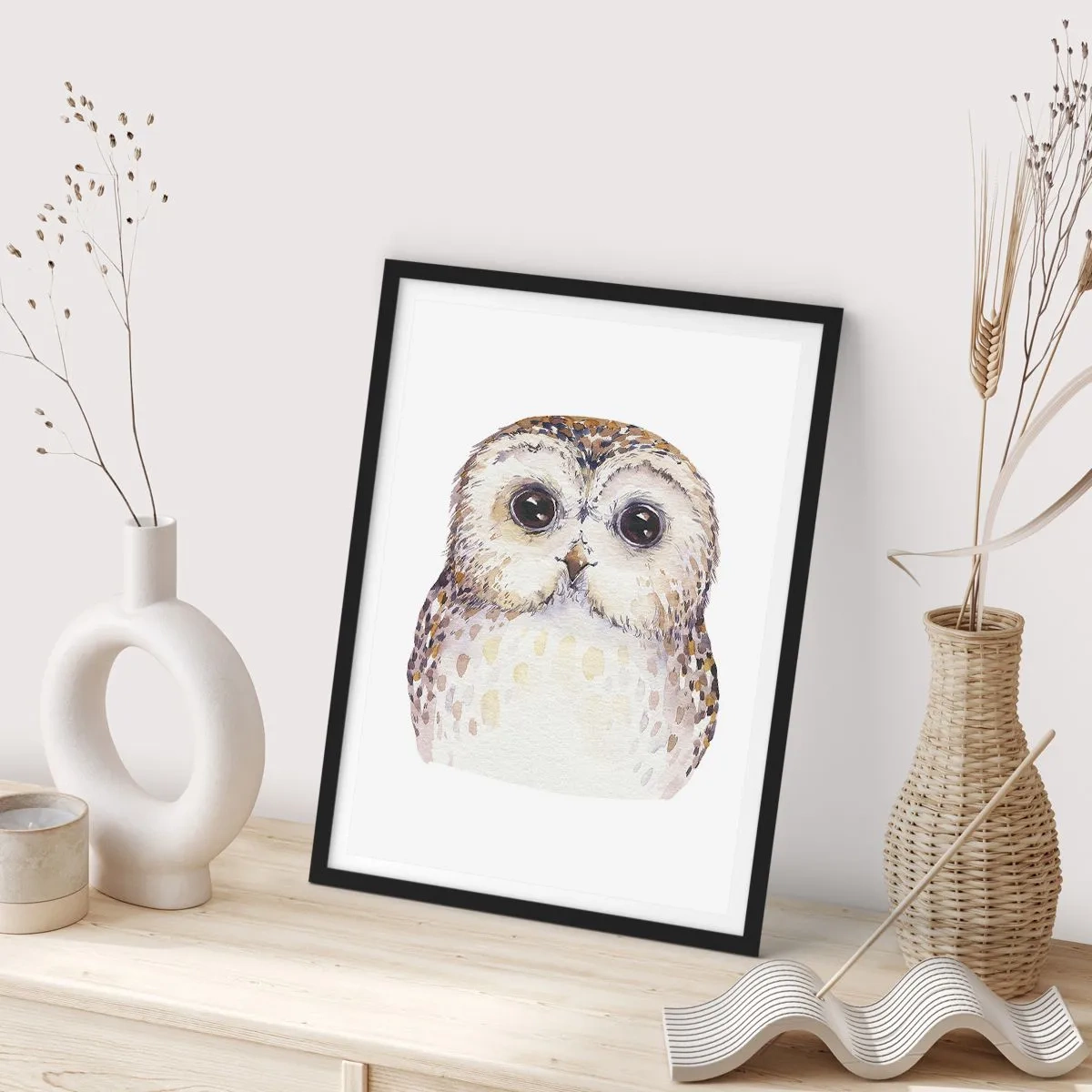 Affisch i svart ram - Titta i mina ögon - 70x100 cm