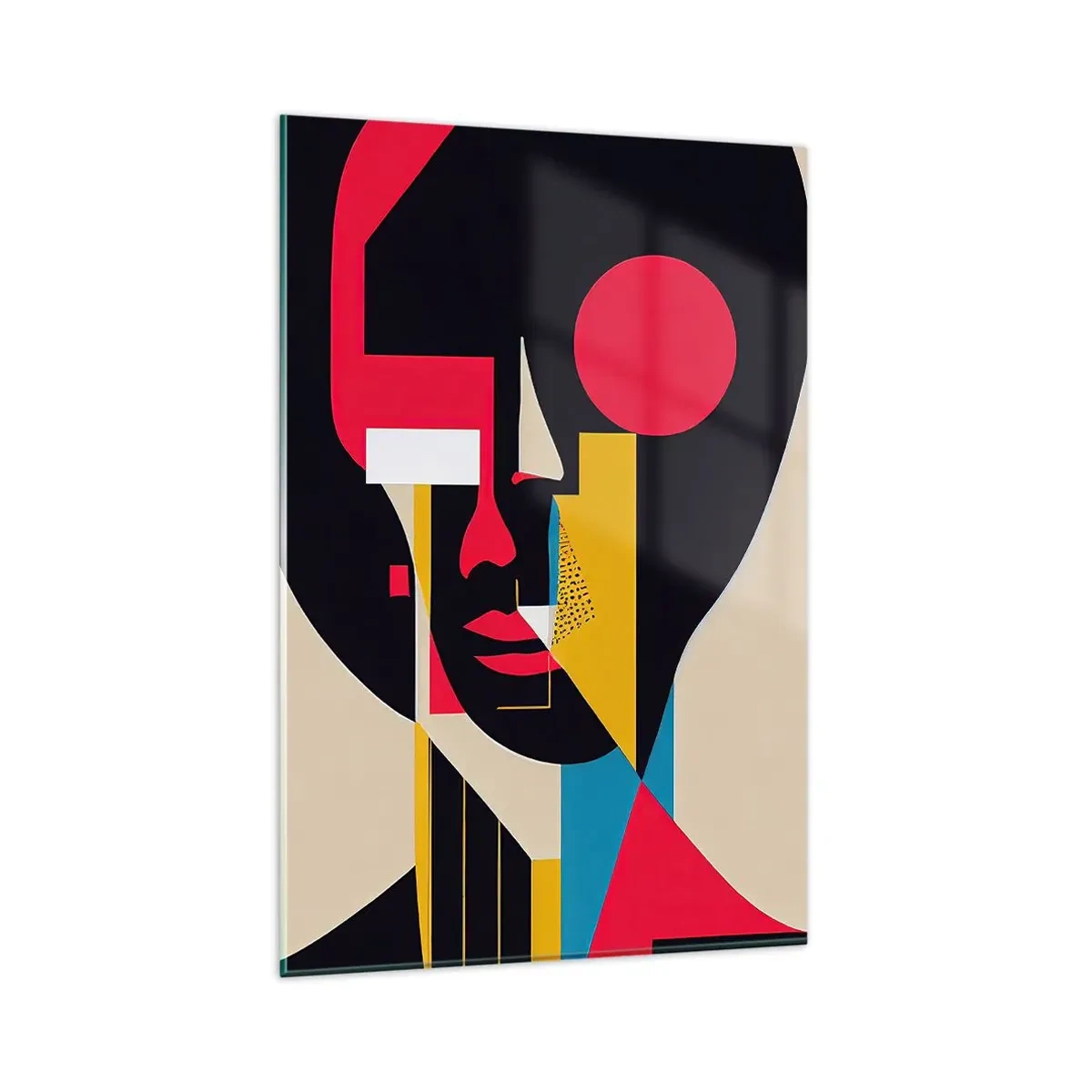 Glastavla - Bild på glas - Hennes inre värld - 80x120 cm