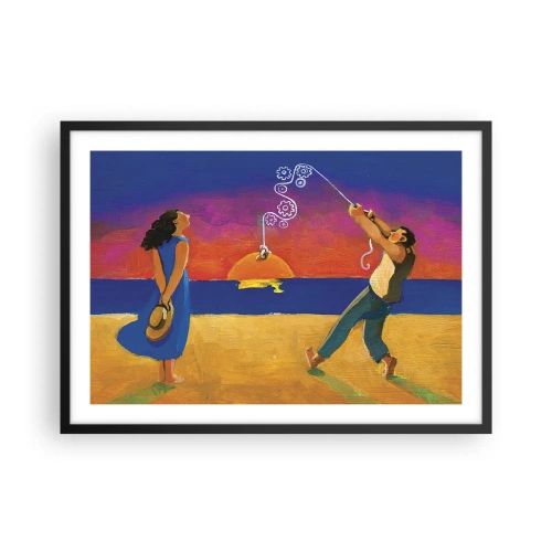 Affisch i svart ram - Mer än en stjärna från himlen - 70x50 cm