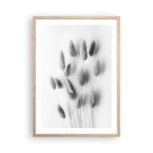 Affisch i ram av ljusek - Fluffigt gräs - 50x70 cm