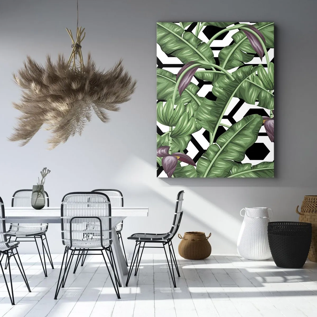Canvastavla - Bild på duk - Symmetrisk komposition från naturen - 55x100 cm