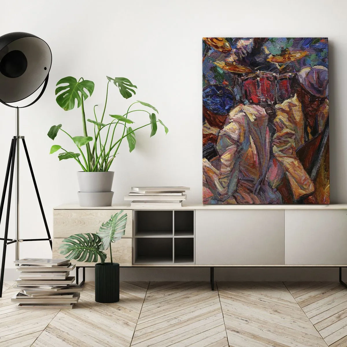 Canvastavla - Bild på duk - I en rytm - 50x70 cm