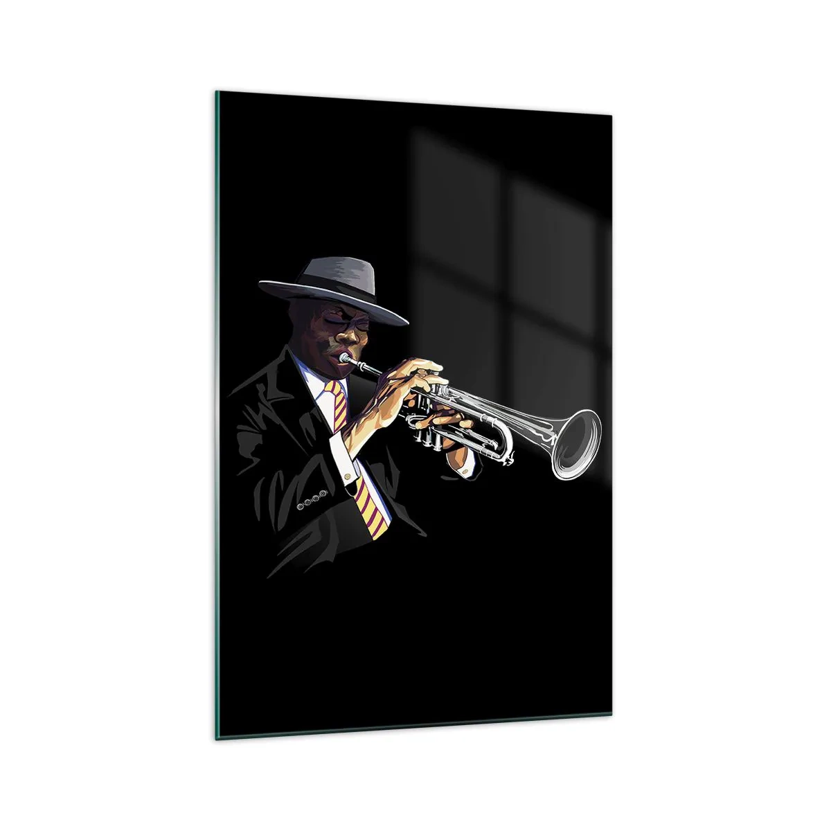 Glastavla - Bild på glas - Gamla skolans charm - 70x100 cm