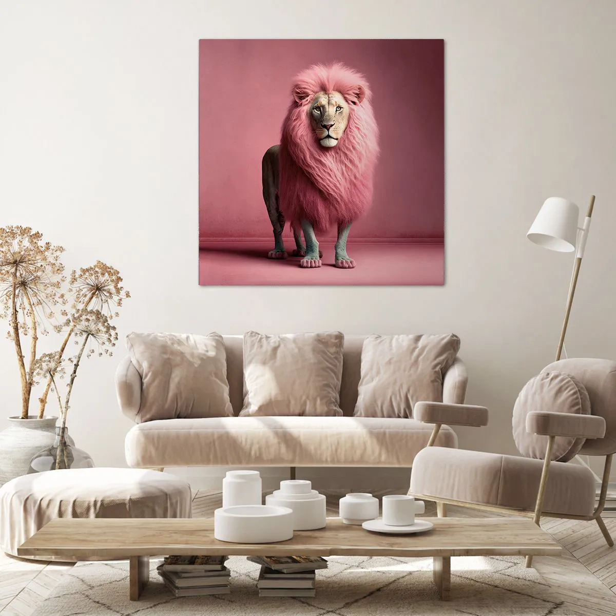 Canvastavla - Bild på duk - Och du är inte längre rädd - 60x60 cm