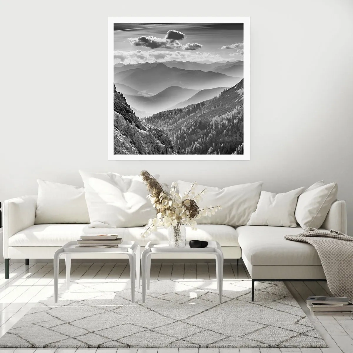 Affisch - Ända fram till horisonten - 30x30 cm