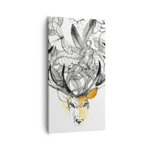 Canvastavla - Bild på duk - Ymnighetshorn - 55x100 cm