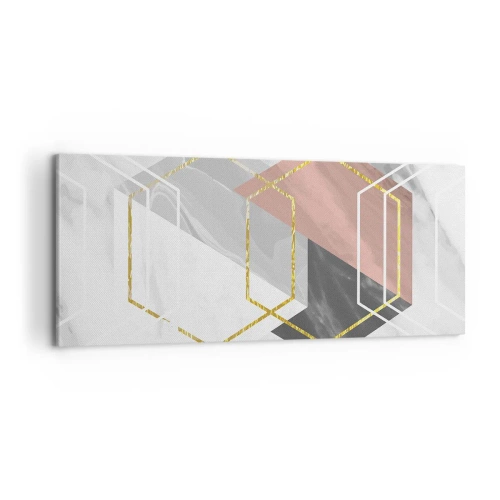 Canvastavla - Bild på duk - Kedjekomposition - 100x40 cm
