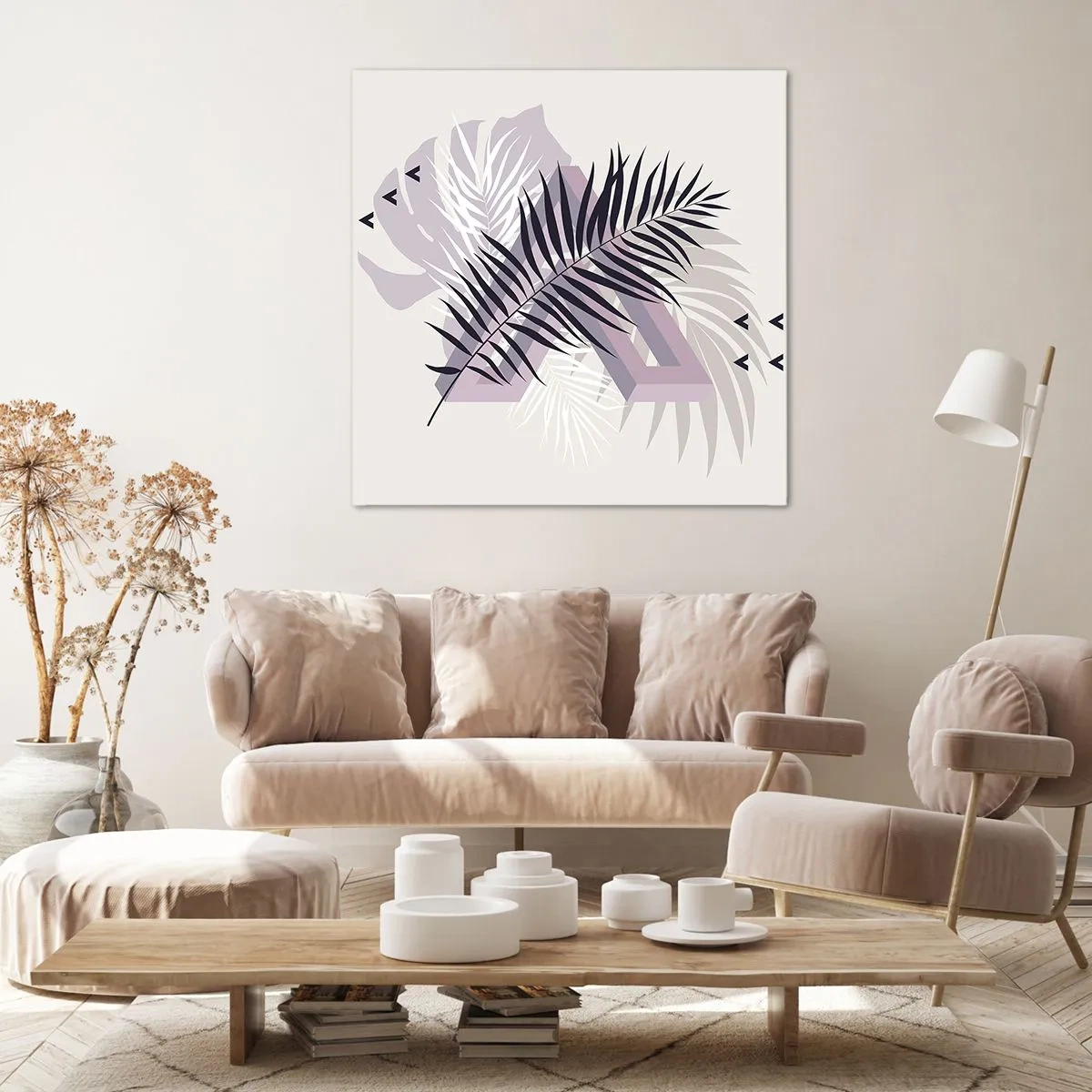 Canvastavla - Bild på duk - Skuggans skugga - 50x50 cm