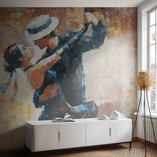Självhäftande Fototapet Deluxe Sticker - A la Rudolf Valentino - Abstraktion, Dansa, Tango - 250x175 cm