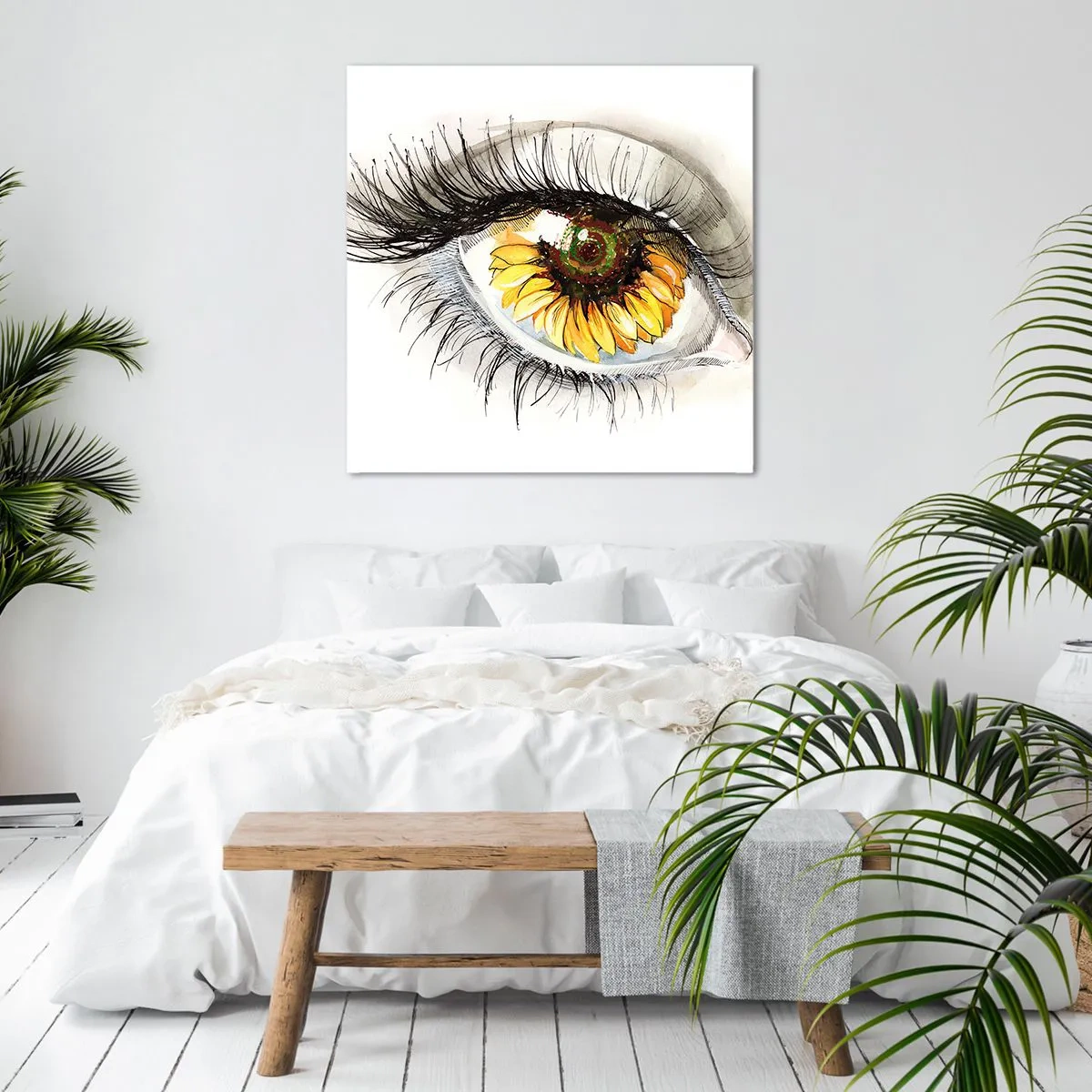 Canvastavla - Bild på duk - Blick het som sommar - 40x40 cm