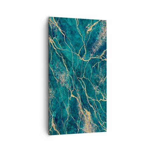 Canvastavla - Bild på duk - Guldåder - 55x100 cm