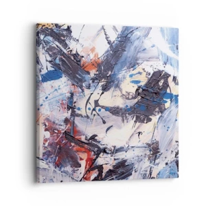 Canvastavla - Bild på duk - Abstraktionen galna dans - 30x30 cm