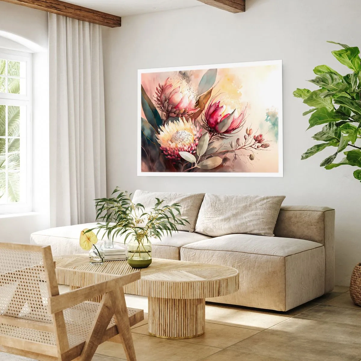 Affisch - Från profil och en face - 70x50 cm