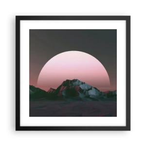 Affisch i svart ram - I den granliggande galaxen - 40x40 cm