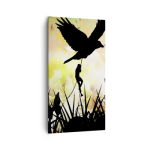 Canvastavla - Bild på duk - I sagostämningen - 55x100 cm