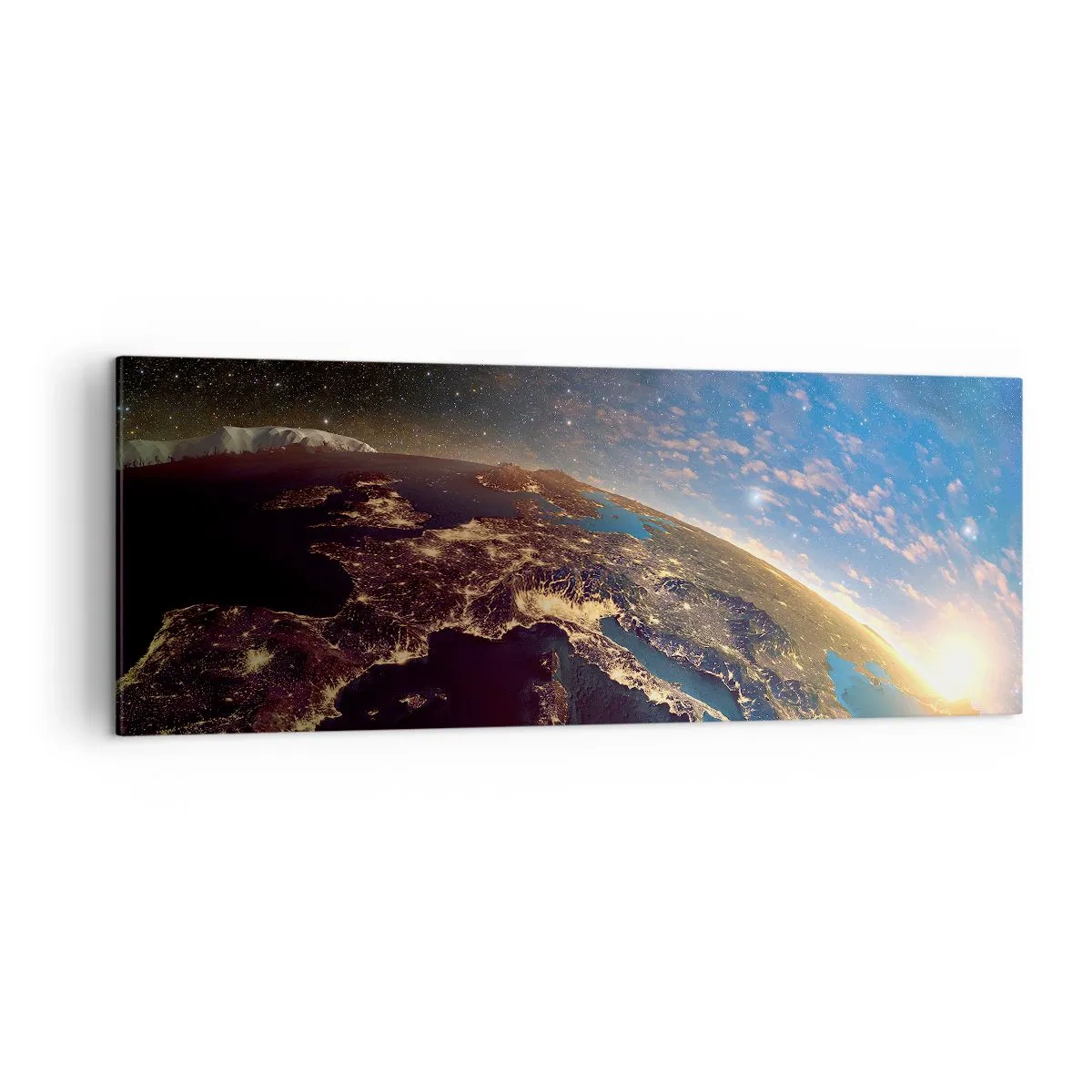 Canvastavla - Bild på duk - Låt oss titta på varandra på avstånd - 140x50 cm