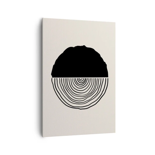 Canvastavla - Bild på duk - Hälften hälften - 70x100 cm