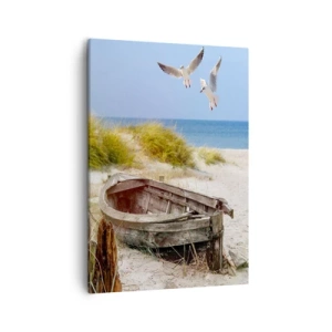 Canvastavla - Bild på duk - Doppade i vinden - 50x70 cm